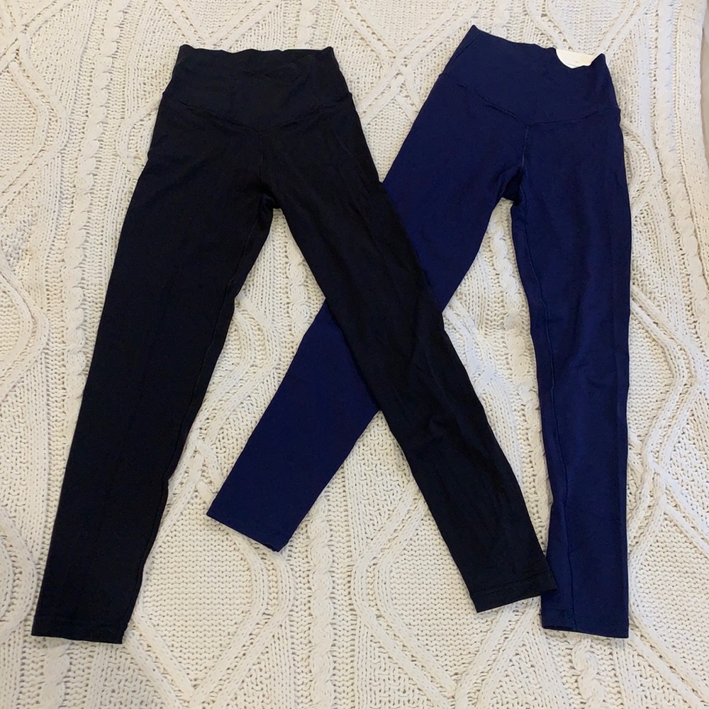 2 pairs of OFFLINE by Aerie 7/8 High- Rise Crossover Leggings Brand New